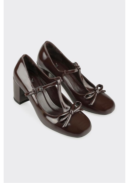 Kahve Kadın Orta Topuk Ayakkabı fiyatları