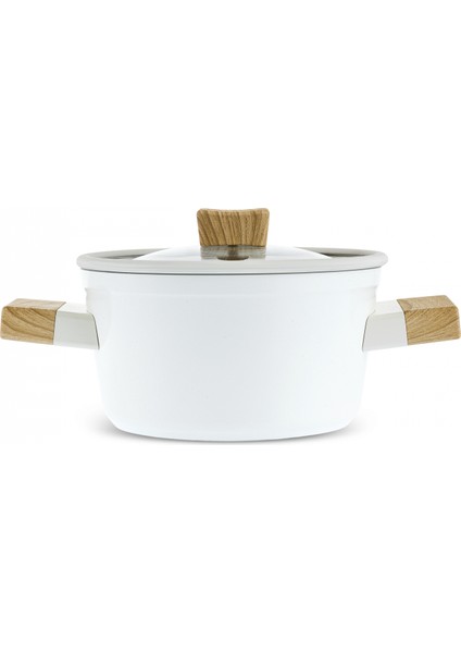 x Refika Swiss Crystal Creamy Wood Tencere 14 cm