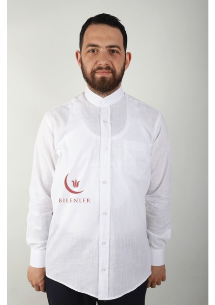 Erkek Battal Keten Gömlek