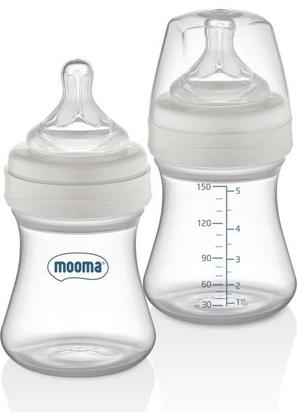 150 ml Hızlı Akış Antikolik Biberon, 18 Ay, Şeffaf