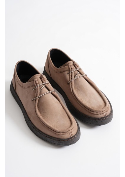 Oren Erkek Vizon Nubuk Deri Bağcıklı Casual Ayakkabı fiyatları