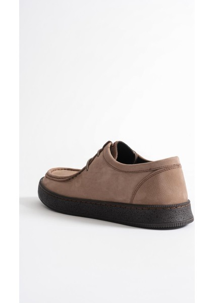 Oren Erkek Vizon Nubuk Deri Bağcıklı Casual Ayakkabı fırsatları