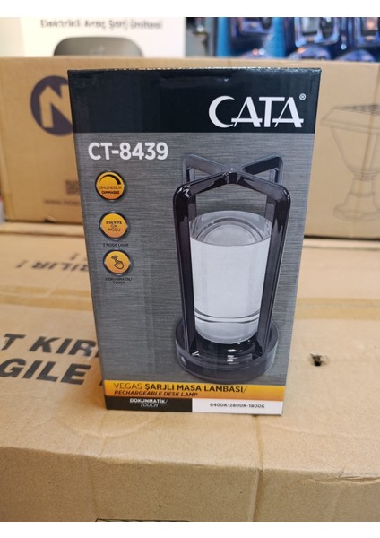 8439 Şarjlı Masa Lambası