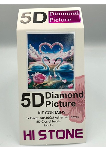 50X40 Boncuklu Taş Mozaik Elmas Goblen Pano Tablo Resim Boncuk Puzzle Dıamond Paıntıng Hı Stone