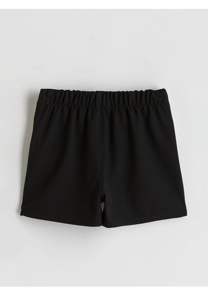 Lcw Kids Siyah Beli Lastikli Pileli Kız Çocuk Şort Etek fiyatları