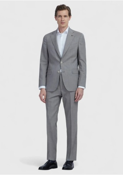 Vizon Kareli Zeroweight Slim Fit %100 Yün Takım Elbise fiyatları