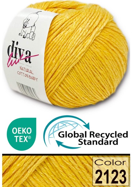 Premium Amigurumi Ipi Punch (Panç) Bebe Soft Cotton 50 gr Örgü Pamuk Ip - Sarı