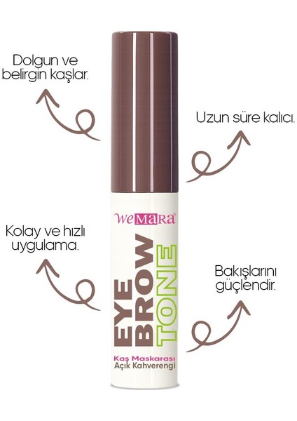 Eyebrow Mascara Kullu Acık Kahve 5 ml - Kas Renklendırıcı modelleri