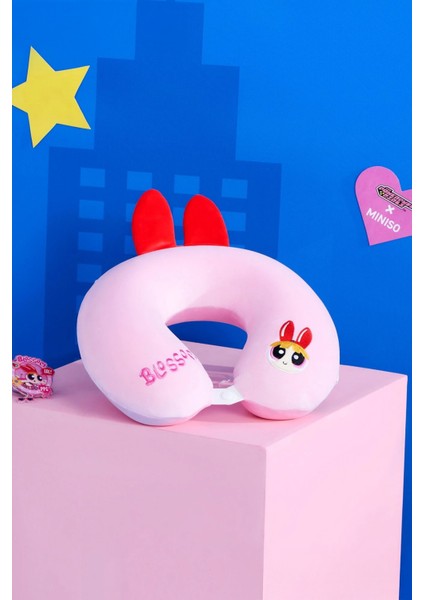 Powerpuff Girls Lisanslı Hafızalı Boyun Yastığı (Blossom)