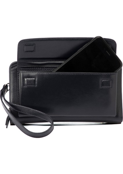 Lacivert Hakiki Deri Erkek Portföy Çantası - S1PC00021242-H86