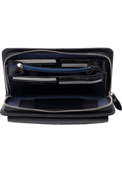 Lacivert Hakiki Deri Erkek Portföy Çantası - S1PC00021242-H86