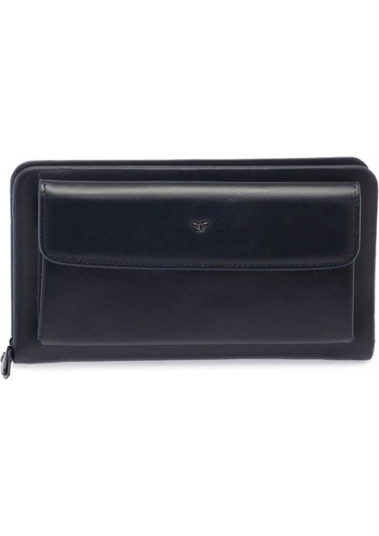 Lacivert Hakiki Deri Erkek Portföy Çantası - S1PC00021242-H86