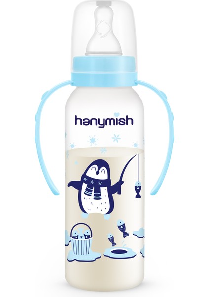 Mavi Kulplu 240 ml Pp Biberon, Sağlıklı ve Hafif Bebek Için Uygun modelleri