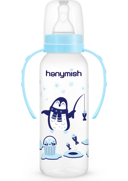 Mavi Kulplu 240 ml Pp Biberon, Sağlıklı ve Hafif Bebek Için Uygun fırsatları