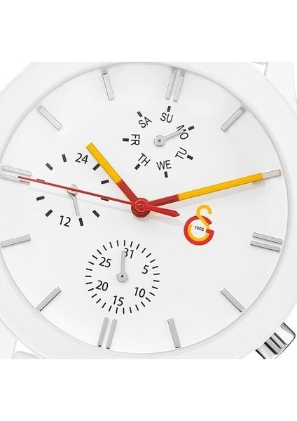 G1086.333 Galatasaray Unisex Kol Saati | Beyaz Kasa & Kordon, Taraftara Özel Tasarım modelleri