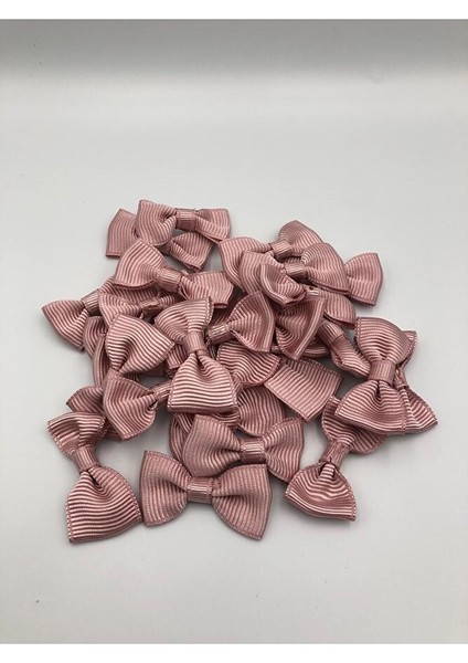 50 Adet Fiyonk Kurdele, 3 cm Papyon, Dekoratif, Süsleme,