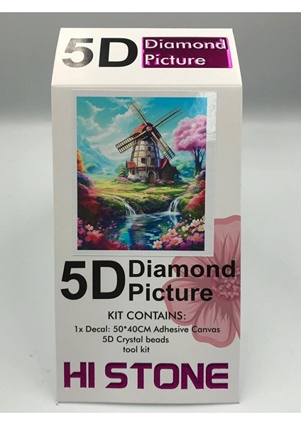 50X40 Boncuklu Taş Mozaik Elmas Goblen Pano Tablo Resim Boncuk Puzzle Dıamond Paıntıng Hı Stone