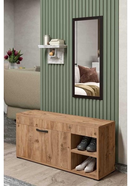 Falez Ahşap Ayakkabılık, Çok Amaçlı Dolap Atlantik Çam