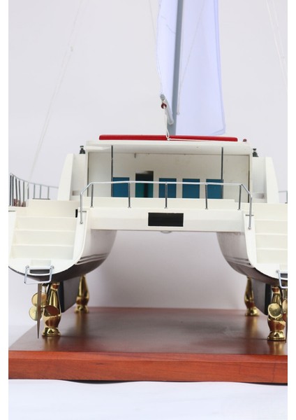Lagoon 440 Ahşap Koleksiyonluk Model Katamaran El Yapımı Tekne Maketi fırsatları