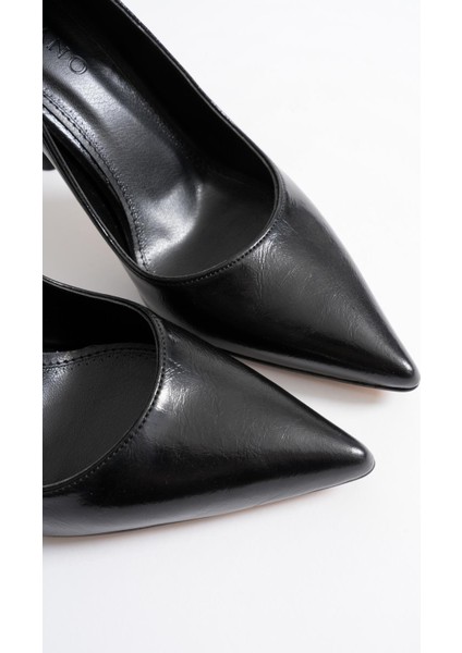 Marvella Kadın Kahve Deri Sivri Burun Yüksek İnce Topuklu Ayakkabı Stiletto (9.5 CM) fırsatları