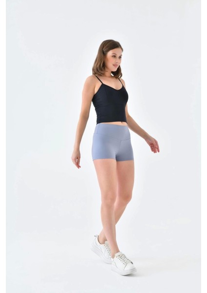 Kadın Kısa Tayt Biker Şort Yüksek Bel Toparlayıcı Biker Şort Kısa Spor Tayt fırsatları