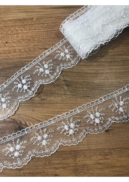 Efem Güpür Piyasa Güpür Dantel Ekru Bant 8,5-9 mt 1 Top Fiyatı fiyatları