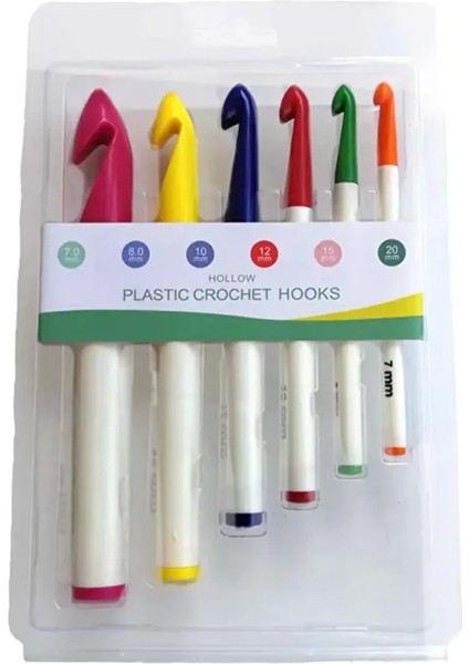 6 Adet Plastik Saplı Kalın Tığ Seti fiyatları