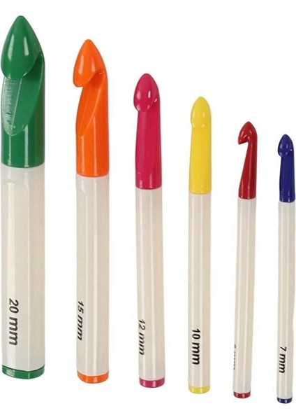 6 Adet Plastik Saplı Kalın Tığ Seti fırsatları