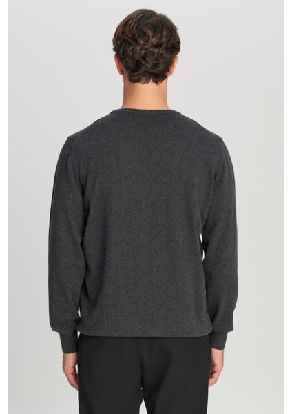 Pamuklu Standart Fit Normal Kesim Bisiklet Yaka Triko Kazak indirimleri