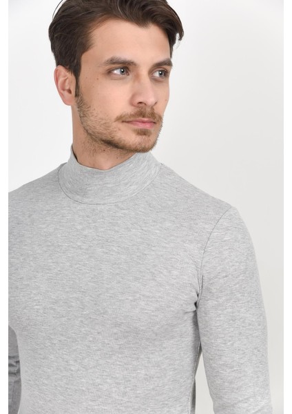 Süperlife Balıkcı Yaka Uzun Kollu Dar Kalıp Ince Erkek Sweatshirt Spr 2019K21 fırsatları