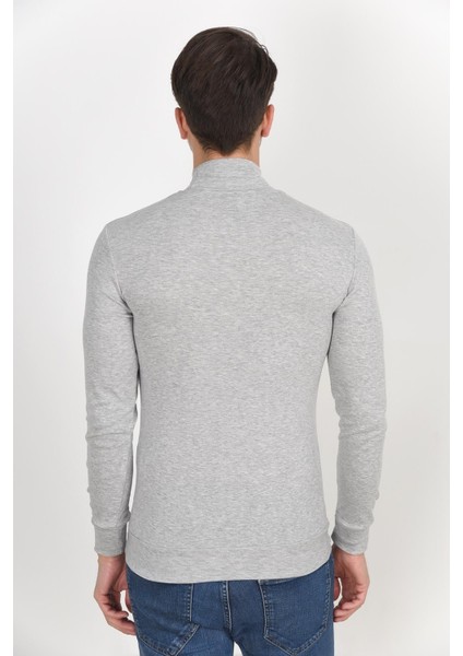 Süperlife Balıkcı Yaka Uzun Kollu Dar Kalıp Ince Erkek Sweatshirt Spr 2019K21 indirimleri