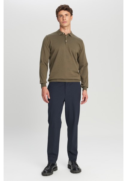 Pamuklu Standart Fit Normal Kesim Polo Yaka Triko Kazak fiyatları