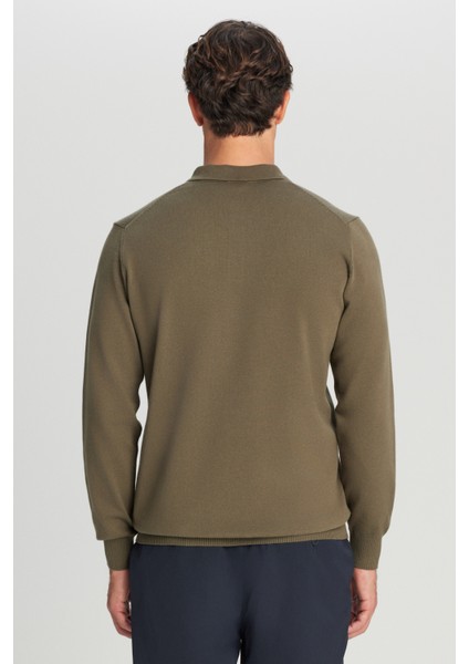 Pamuklu Standart Fit Normal Kesim Polo Yaka Triko Kazak indirimleri