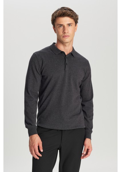 Pamuklu Standart Fit Normal Kesim Polo Yaka Triko Kazak modelleri