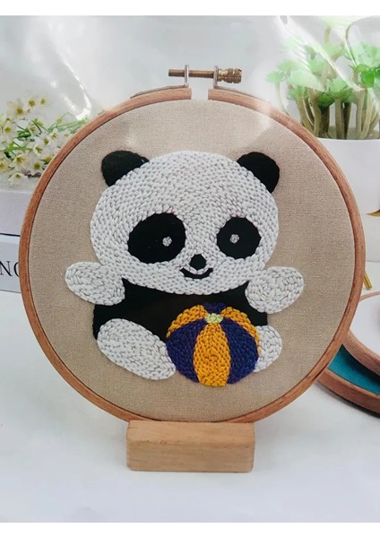16X16 cm - Başlangıç Punch Seti ( Panç Seti ) Hayvan Desenli, Yeni Başlayanlar Için Deneme Seti