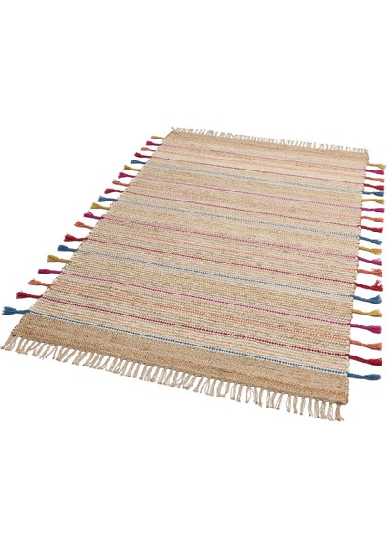Juno Ech 05 Çok Renkli - El Dokuma Çift Taraflı Naturel Jüt Halı fiyatları