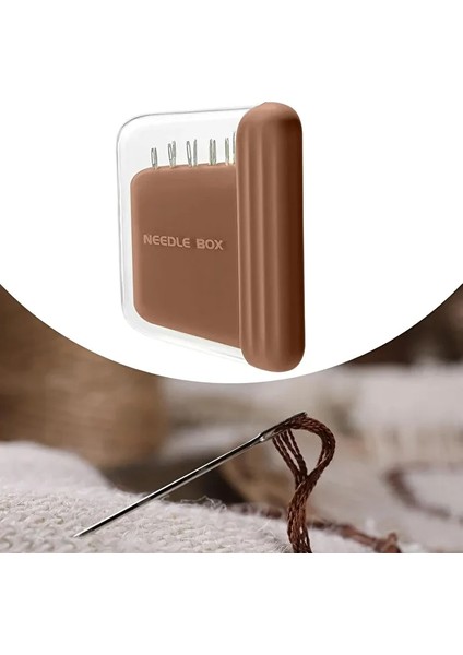 Özel Kutulu Dikiş Iğnesi, Kahverengi, Iğne Set, Nakış, Punch,