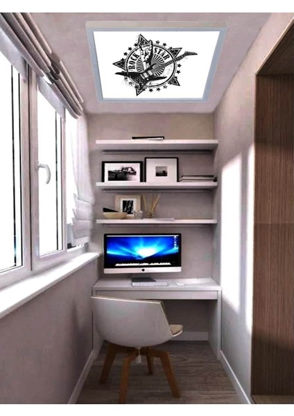 Genç Odası LED Avize Rock Star Lamba 60W Yüksek Homojen Aydınlatma 60X60 Modern Avize fırsatları