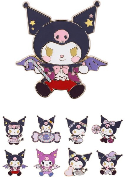 Sanrio Lisanslı Kuromi Şeker Serisi Rozet