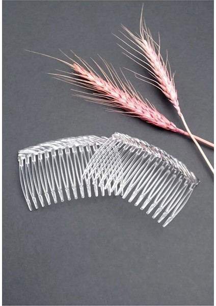 4 Adet Şeffaf Tarak Toka Duvak Tokası