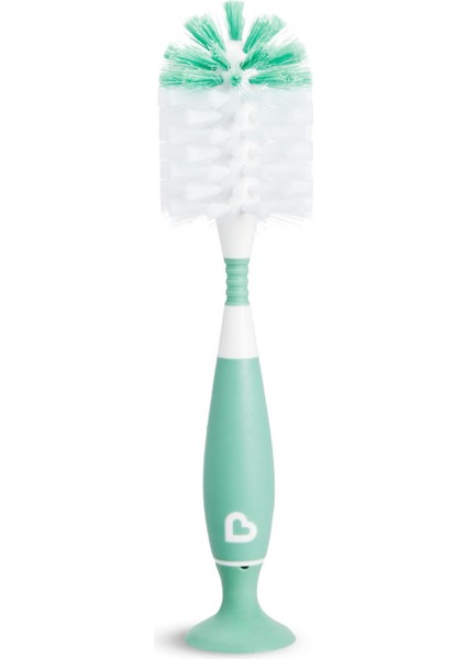 Iki In One Biberon ve Şişe Temizleme Fırçası, Vakumlu Taban, Canlı Yeşil Renk fiyatları