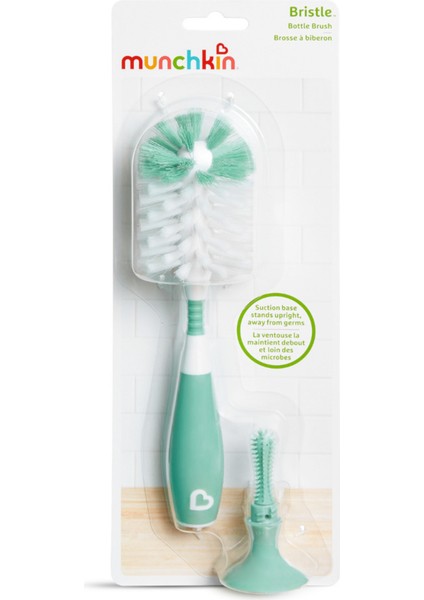 Iki In One Biberon ve Şişe Temizleme Fırçası, Vakumlu Taban, Canlı Yeşil Renk modelleri