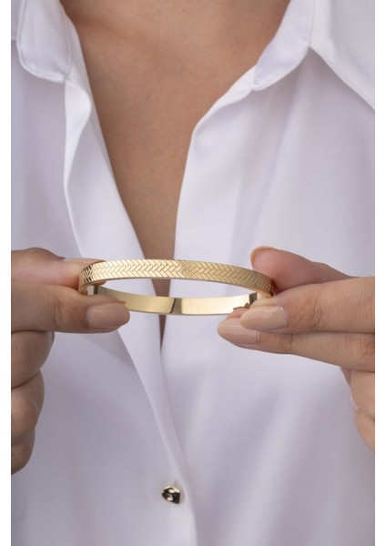 Işlemeli Bilezik Model Altın Kaplama Çelik Kadın Kelepçe Bilezik fiyatları