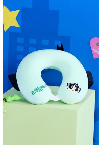 Powerpuff Girls Lisanslı Hafızalı Boyun Yastığı (Buttercup)