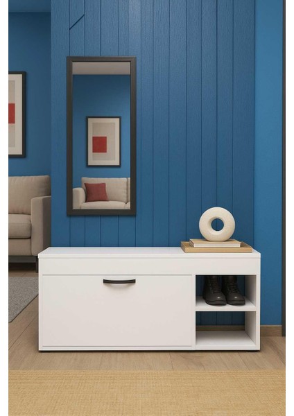 Falez Ahşap Ayakkabılık, Çok Amaçlı Dolap Beyaz fiyatları