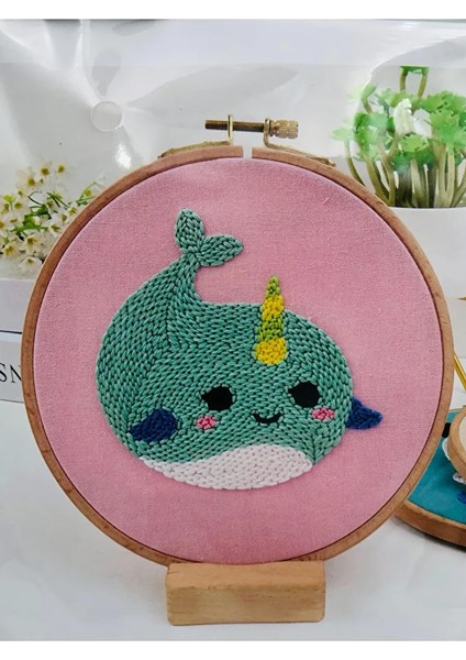 16X16 cm - Başlangıç Punch Seti ( Panç Seti ) Hayvan Desenli, Yeni Başlayanlar Için Deneme Seti
