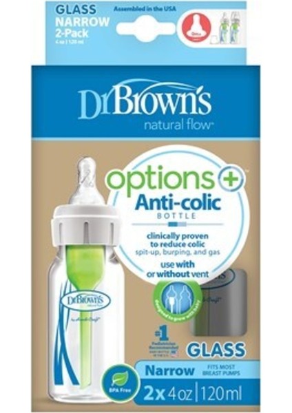 Şeffaf, Doğal Akışlı, Antikolik Cam Biberon 2'li Set fiyatları