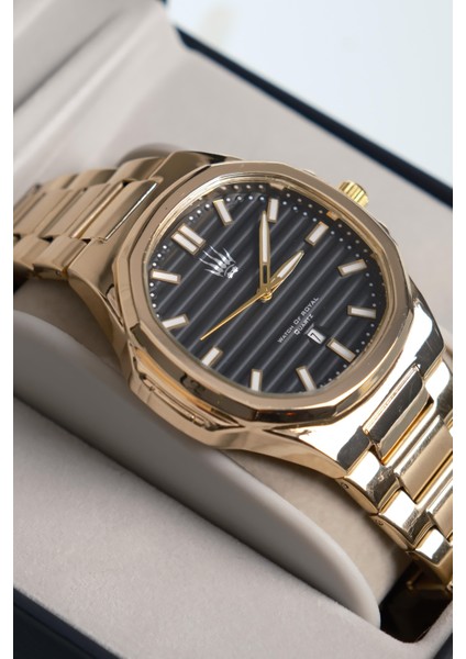 Novatick Gold Siyah Kol Saati