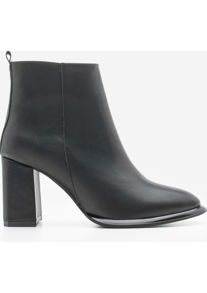 Kadın Dikiş Detaylı Kalın Topuklu Bot Kanis Siyah modelleri