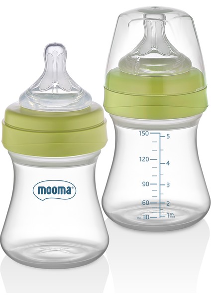 150 ml Hızlı Akış Biberon, 18 Ay, Antikolik, Pp, Yeşil